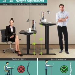 Tangkula Electric Standing Desk, Height Adjustable Motorized Office Desk