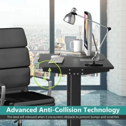 Tangkula Electric Standing Desk, Height Adjustable Motorized Office Desk
