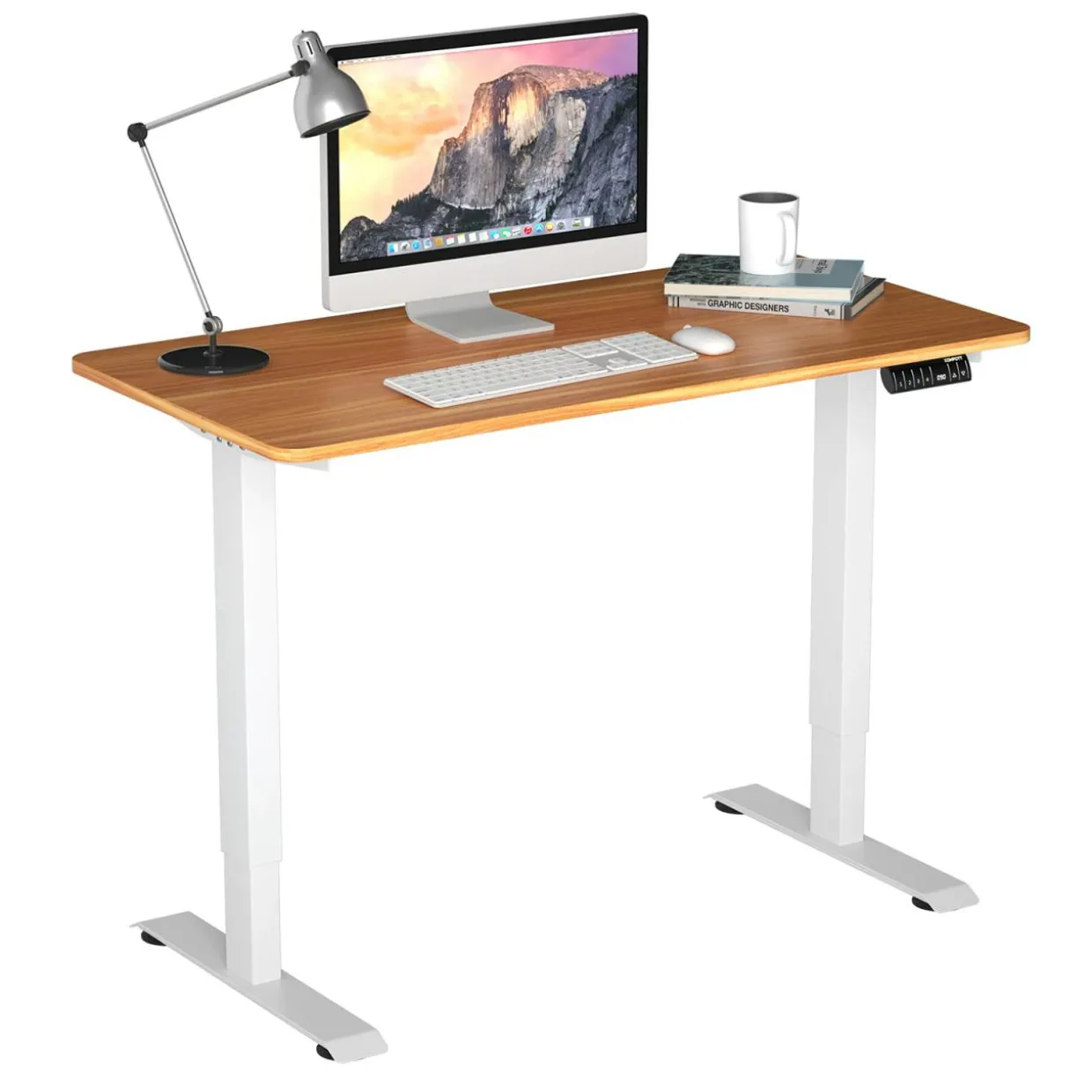 Tangkula Electric Standing Desk, Height Adjustable Motorized Office Desk
