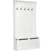 Tangkula Entryway Bench with Coat Rack