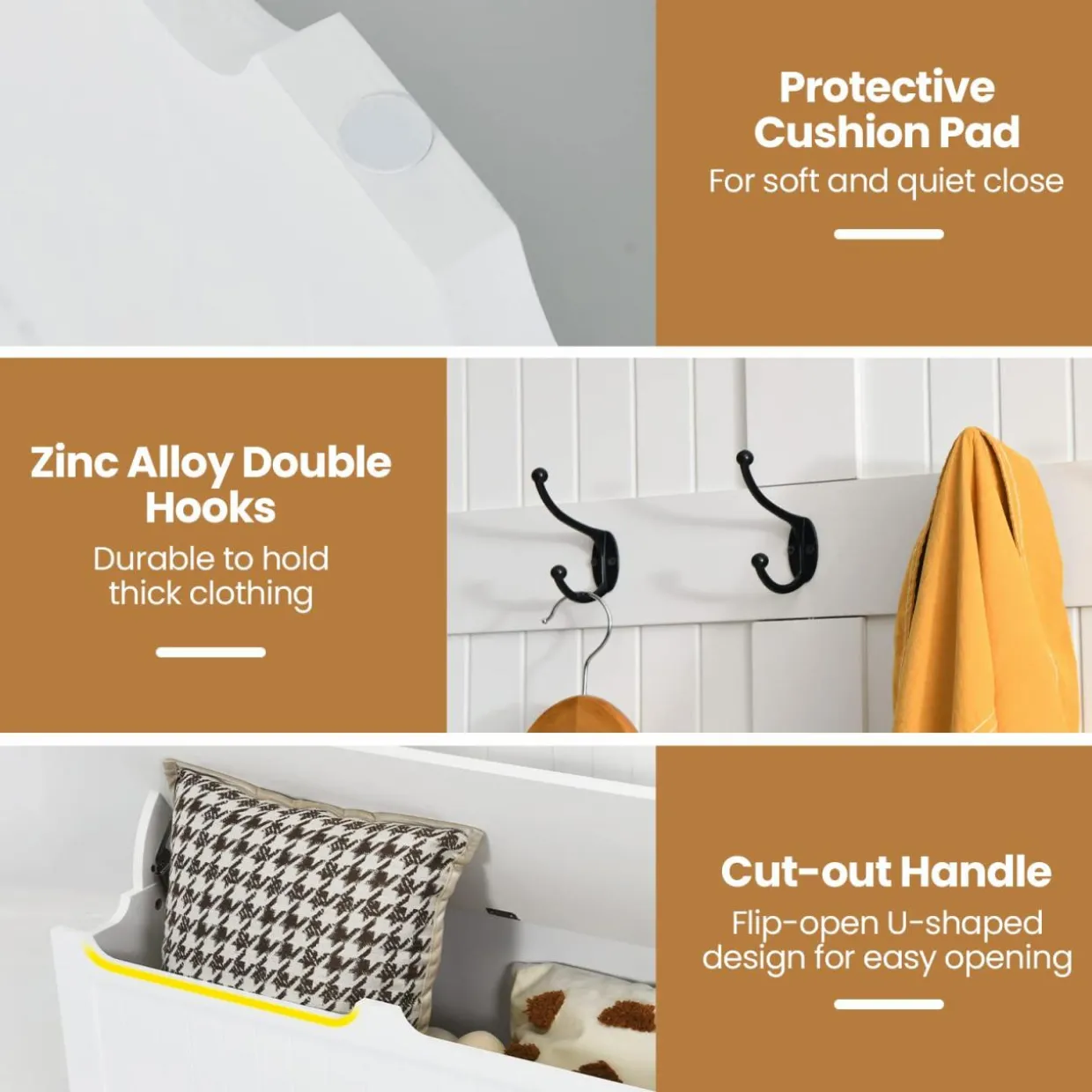 Tangkula Entryway Bench with Coat Rack