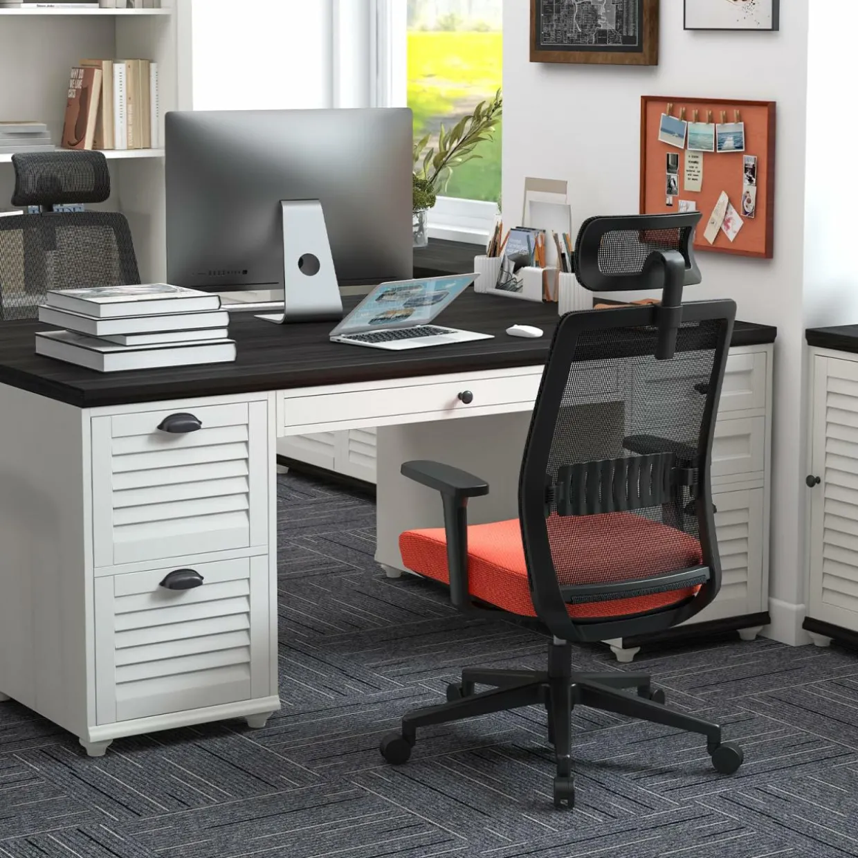 Tangkula Ergonomic Office Chair, 400 lbs Big & Tall Ergonomic Executive Chair with Lumbar Support