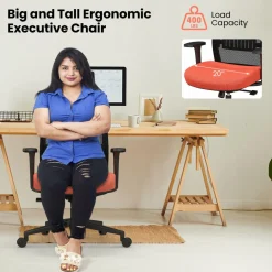 Tangkula Ergonomic Office Chair, 400 lbs Big & Tall Ergonomic Executive Chair with Lumbar Support