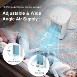 Tangkula Evaporative Air Cooler, Portable Swamp Cooler with Remote, 2 Ice Packs