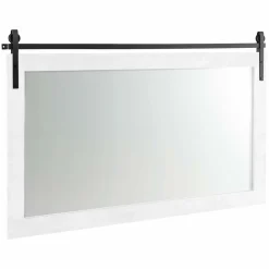 Tangkula Farmhouse Wall Mirror, 40