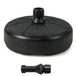 Tangkula Fillable Round Umbrella Base, Water & Sand Filled Patio Umbrella Stand