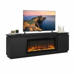 Tangkula Fireplace TV Stand for TVs up to 80