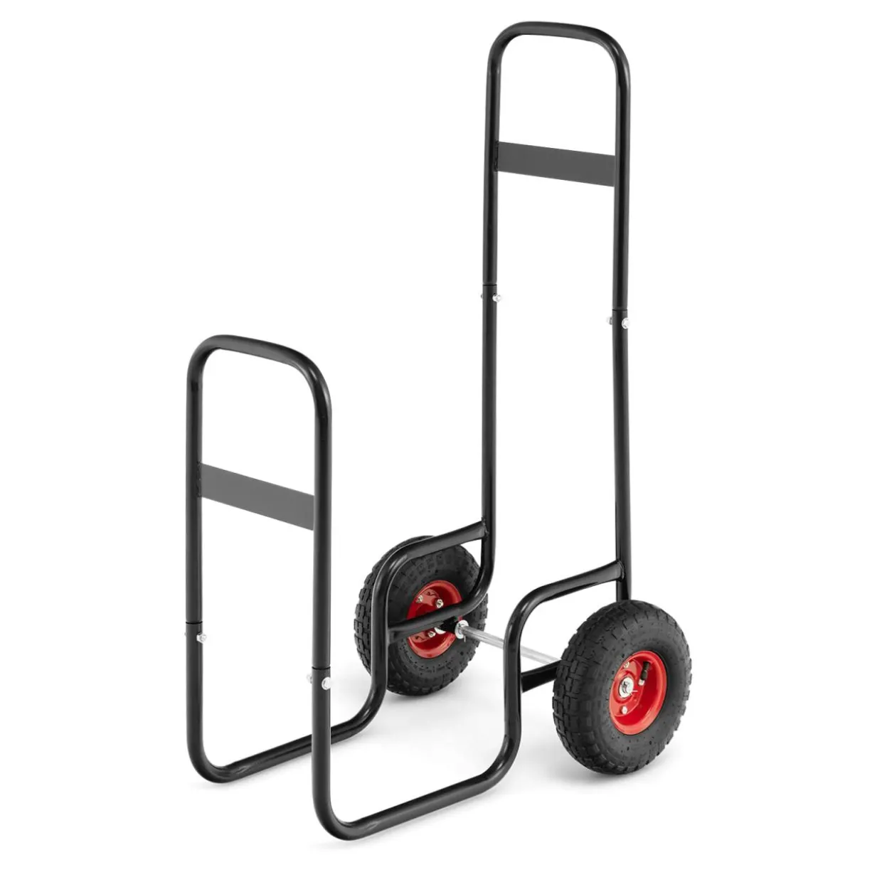 Tangkula Firewood Log Cart, Wood Rack Storage Mover with Rolling Wheels & Ergonomic Handle