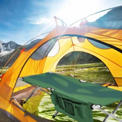 Tangkula Folding Camping Cot, Portable Sleeping Cot with Carrying Bag
