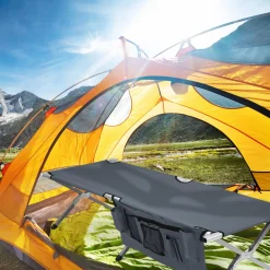 Tangkula Folding Camping Cot, Portable Sleeping Cot with Carrying Bag