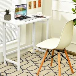 Tangkula Folding Computer Desk, Compact Computer Desk