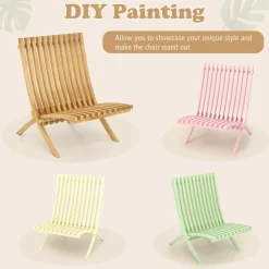 Tangkula Folding Patio Chair