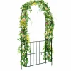 Tangkula 7.5Ft Garden Arbor with Gate