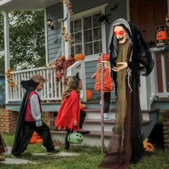 Tangkula 5FT Halloween Animated Standing Witch
