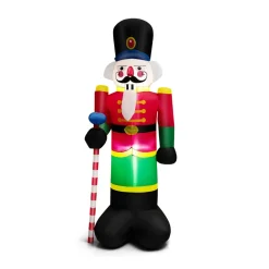 Tangkula 8FT Inflatable Nutcracker Soldier for Christmas