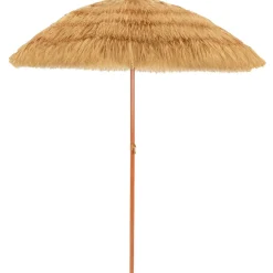 Tangkula 6.5ft Thatched Tiki Umbrella, Hawaiian Style Beach Patio Umbrella with Adjustable Tilt