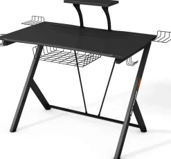 Tangkula Gaming Desk, E-Sport Gaming Workstation, Multifunctional Computer Desk Gamer Desk