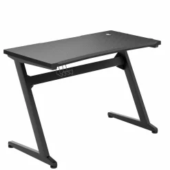 Tangkula Gaming Desk, Z Shaped Ergonomic Gaming Computer Desk