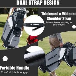Tangkula Golf Cart Bag, Lightweight Golf Club Bag