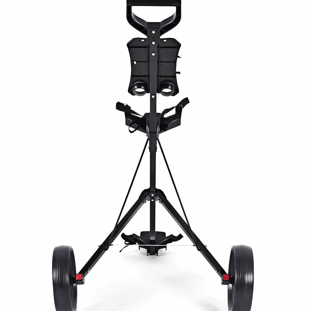 Tangkula Golf Push Pull Cart, Lightweight Foldable 2 Wheels Push Pull Golf Cart Trolley, Walking Push Golf Cart