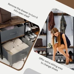 Tangkula Hall Tree with Bench and Shoe Storage