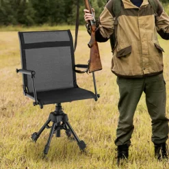Tangkula Hunting Chair, 360-degree Swivel Hunting Blind Chair with Adjustable Height