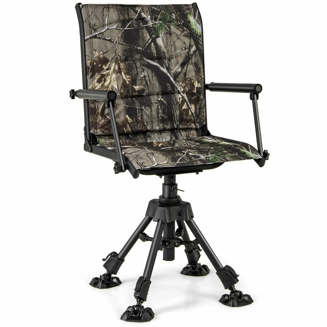 Tangkula Hunting Chair, 360-degree Swivel Hunting Blind Chair with Adjustable Height