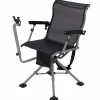 Tangkula Hunting Chair with Shooting Rest, 360° Swivel Hunting Seat with 4 Extendable Aluminum Legs