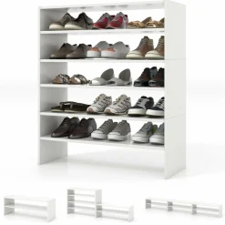 Tangkula 3-in-1 Vertical Shoe Rack