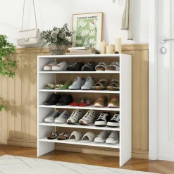 Tangkula 3-in-1 Vertical Shoe Rack