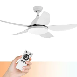 Tangkula 42Inch Ceiling Fan with LED Light and Remote Control, Kids Fan Light with 5 Blades
