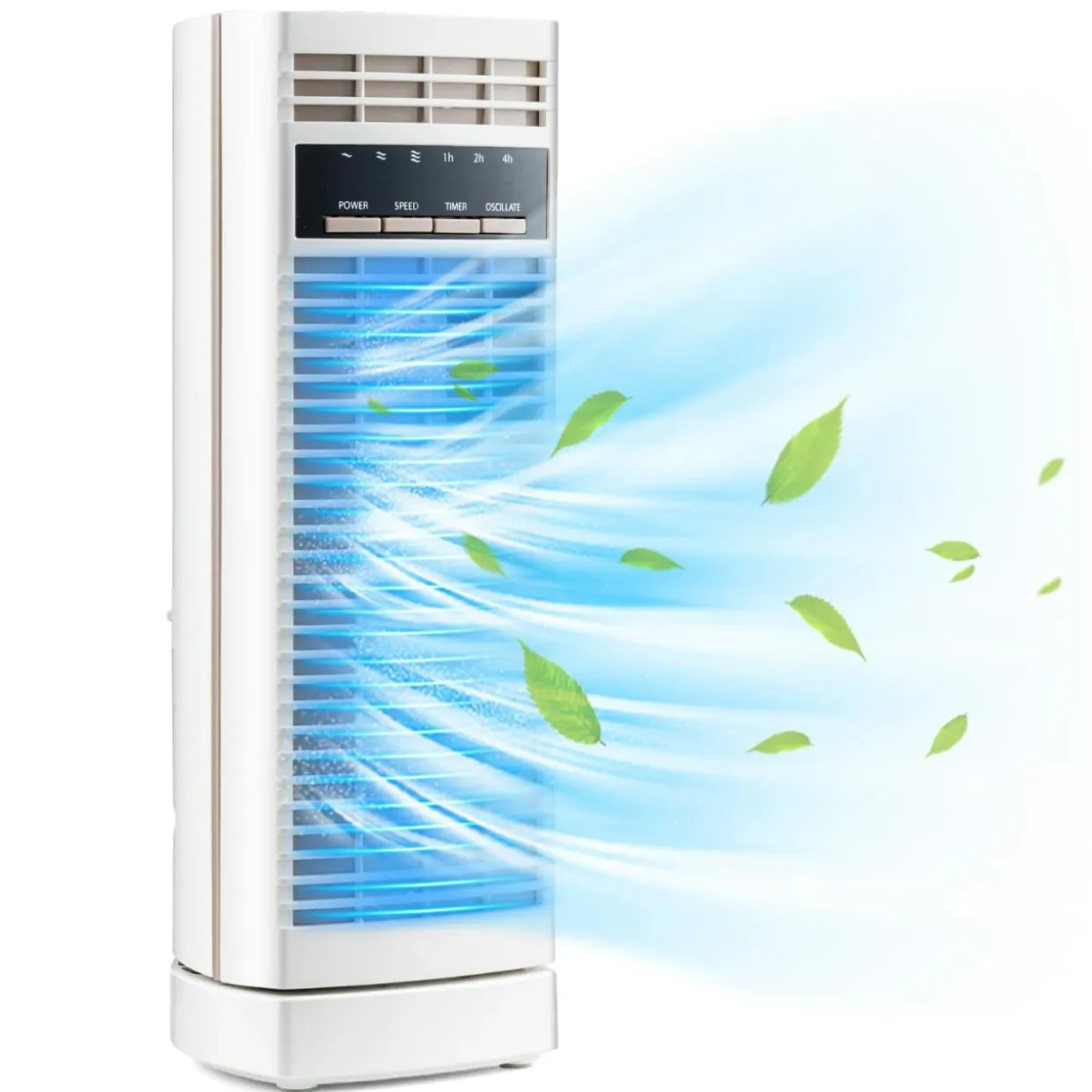 Tangkula 14-Inch Desk Fan, Oscillating Small Tower Fan