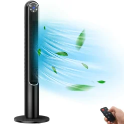 Tangkula 42-Inch Tower Fan with Remote Control, 80 Oscillating Standing Fan w/ LED Display