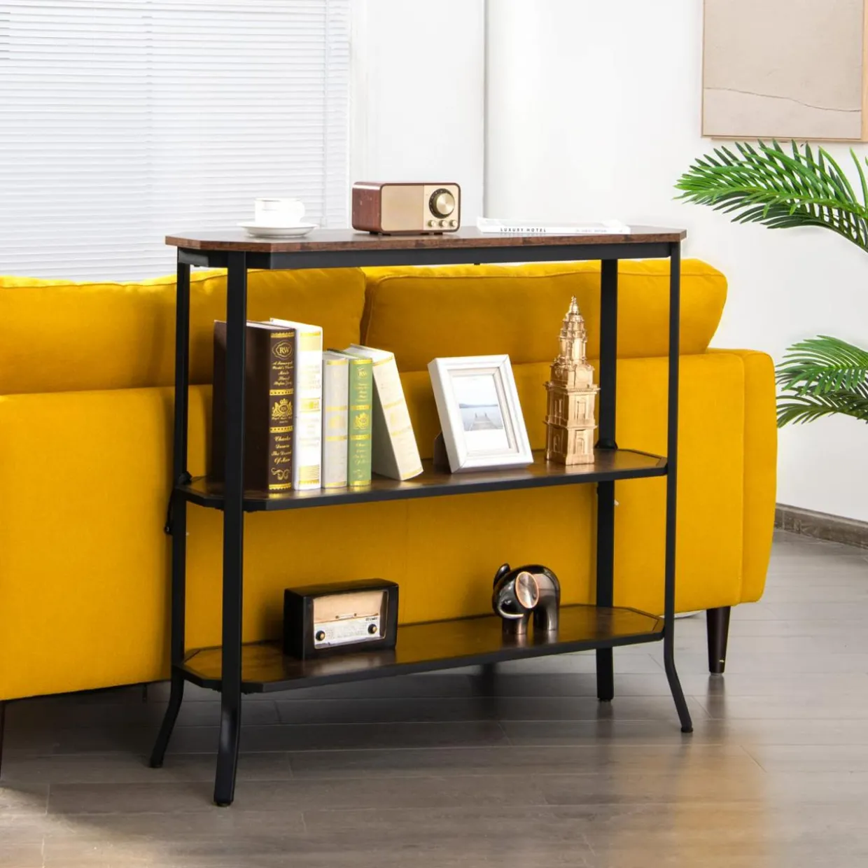 Tangkula Industrial Console Table