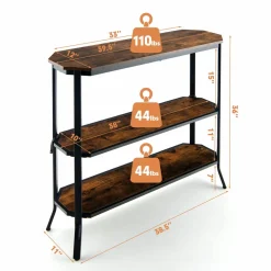 Tangkula Industrial Console Table