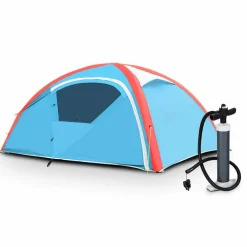 Tangkula Inflatable Tent, Camping Tent for Family, Instant Set Up in Minutes