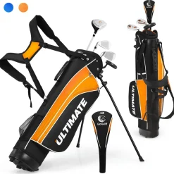 Tangkula Junior Complete Golf Club Set for Children Right Hand, Golf Stand Bag, Perfect for Children, Kids