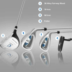 Tangkula Junior Complete Golf Club Set for Children Right Hand, Golf Stand Bag, Perfect for Children, Kids