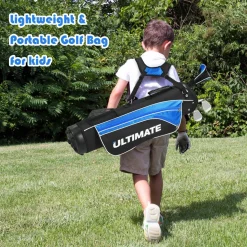 Tangkula Junior Complete Golf Club Set for Children Right Hand, Golf Stand Bag, Perfect for Children, Kids