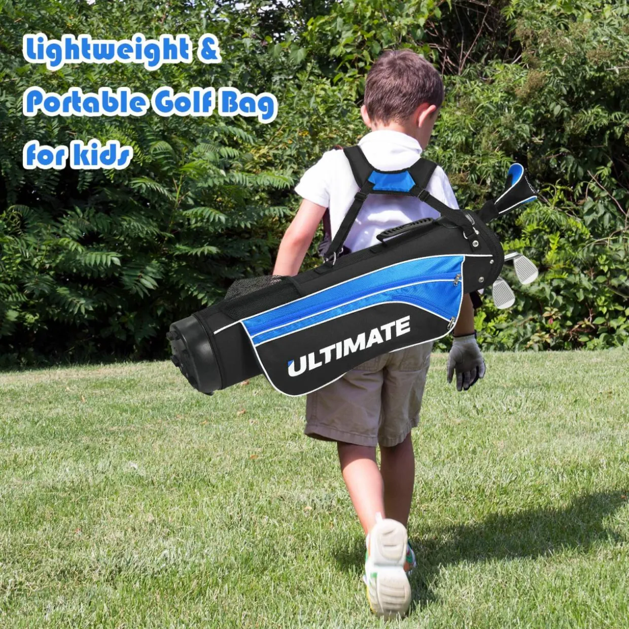 Tangkula Junior Complete Golf Club Set for Children Right Hand, Golf Stand Bag, Perfect for Children, Kids
