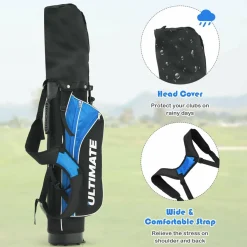 Tangkula Junior Complete Golf Club Set for Children Right Hand, Golf Stand Bag, Perfect for Children, Kids