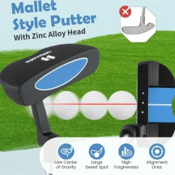 Tangkula Junior Mallet Putter for Kids,30 Inch, Ages 11-14