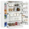 Tangkula Kitchen Pantry Cabinet, 17-Tier Buffet Sideboard with 2 Doors and 6 Adjustable Shelves