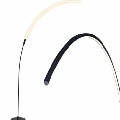 Tangkula LED Arc Floor Lamp, Curved Contemporary Minimalist Standing Lamp with 3 Brightness Levels