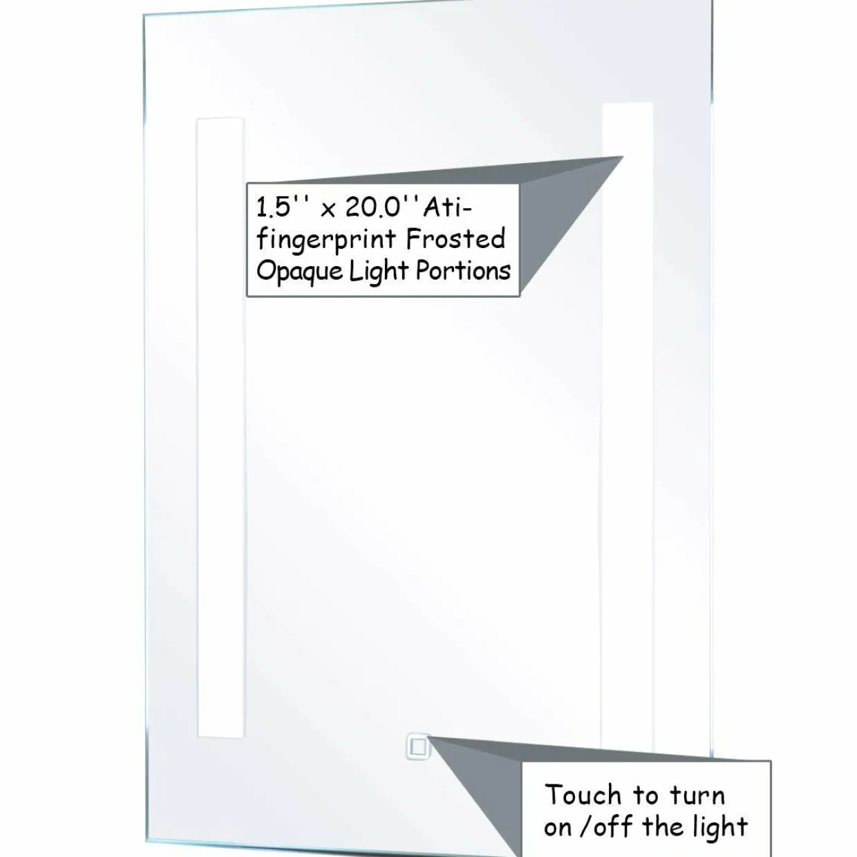 TANGKULA LED Bathroom Mirror, Led Backlit Wall-Mounted Makeup Vanity Mirror