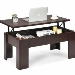 Tangkula Lift Top Coffee Table, w/Hidden Storage Compartment, Cocktail Table
