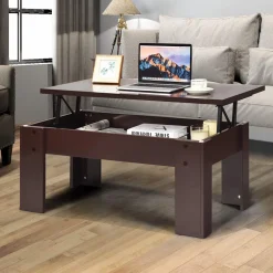Tangkula Lift Top Coffee Table, w/Hidden Storage Compartment, Cocktail Table
