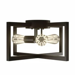 Tangkula 3-Light Flush Mount Ceiling Lamp, 15-Inch Ceiling Light Fixture