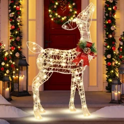 Tangkula Lighted Christmas Reindeer