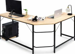 Tangkula L-Shaped Corner Computer Desk